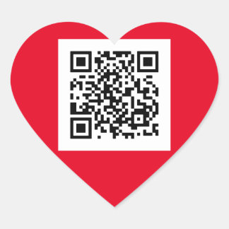 Will You Marry Me? QR Code Heart Sticker