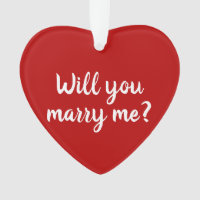 Will You Marry Me red custom script proposal