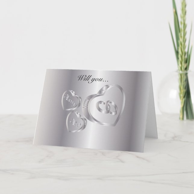 Will You Marry Me | Silver Card (Front)