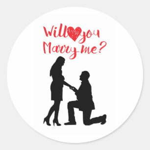 Will You Marry Me Sticker