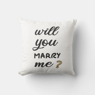 Will you marry me? throw pillow