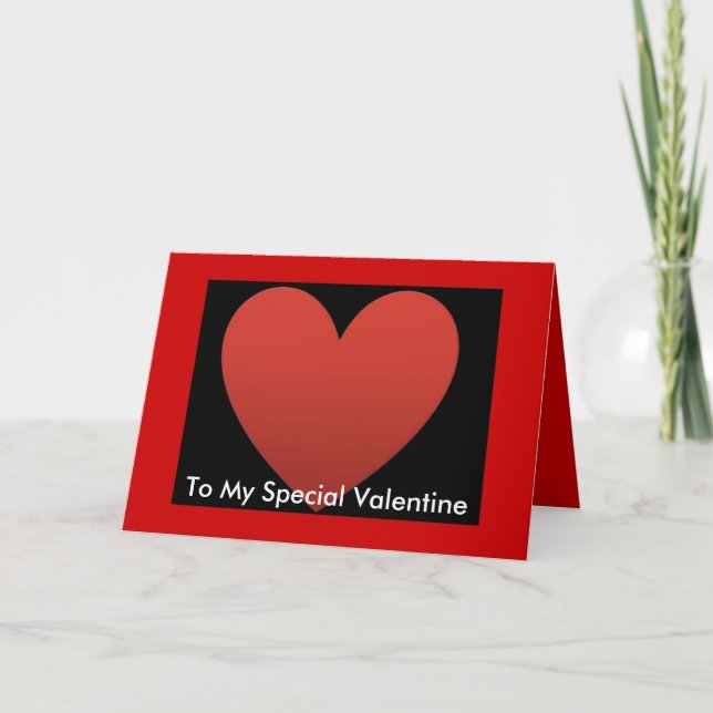 Will You Marry Me Valentine? Holiday Card (Front)