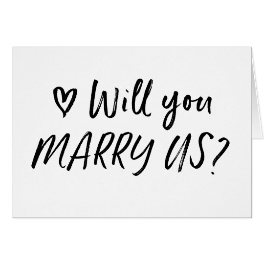 Will You Marry Us Wedding Card Zazzleca