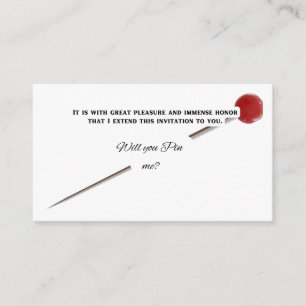 Will you Pin me? Enclosure Card