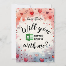 Will you spread sheets with me Valentine's Day