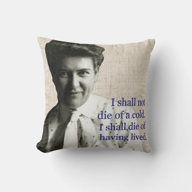 Willa Cather - story Throw Pillow (Front)