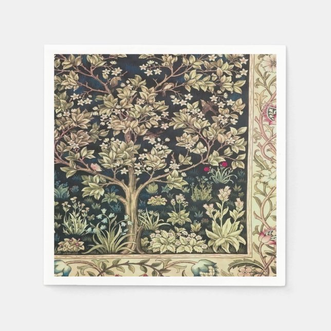 Willam Morris beautiful designs and creations,Vint Napkin (Front)