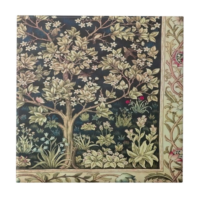 Willam Morris beautiful designs and creations,Vint Tile (Front)