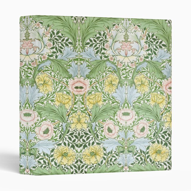 Willam Morris Myrtle Garden Floral Classic Binder (Front/Spine)