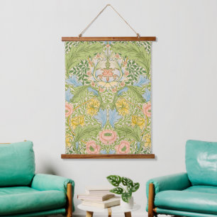 Willam Morris Myrtle Garden Floral Classic Hanging Tapestry