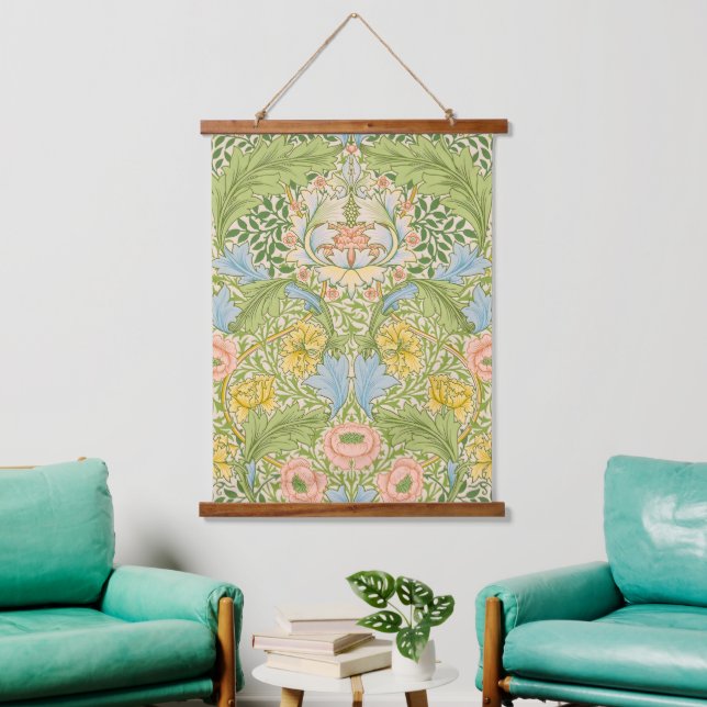 Willam Morris Myrtle Garden Floral Classic Hanging Tapestry (Living Room)