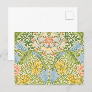 Willam Morris Myrtle Garden Floral Classic Postcard