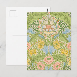 Willam Morris Myrtle Garden Floral Classic Postcard