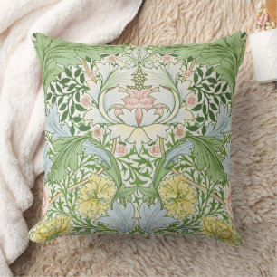 Willam Morris Myrtle Garden Floral Classic Throw Pillow