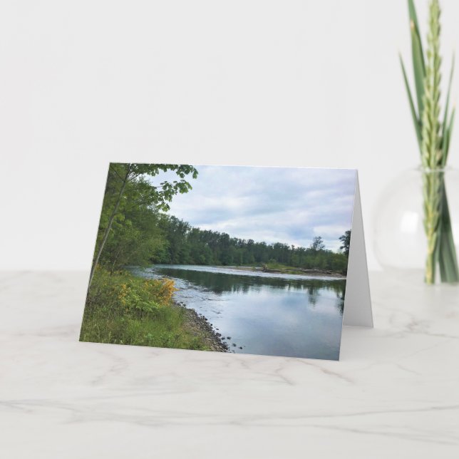 Willamette River, Elijah Bristow State Park, OR Card (Front)