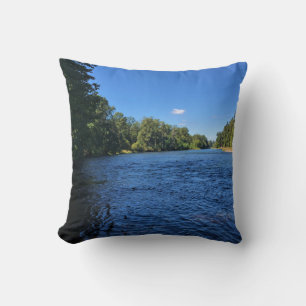 Willamette River, Elijah Bristow State Park, OR Throw Pillow