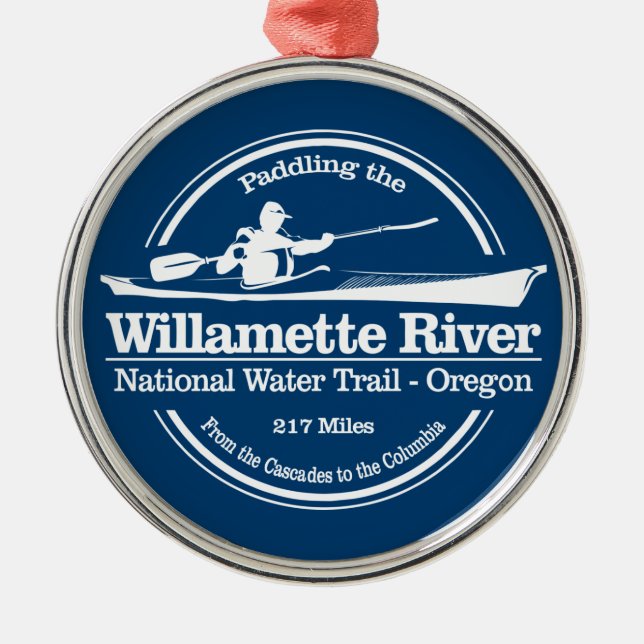 Willamette River NWT (SK) Metal Ornament (Front)