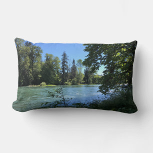 Willamette River, OR Lumbar Pillow