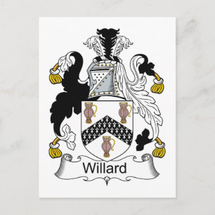 Willard Family Crest Postcard