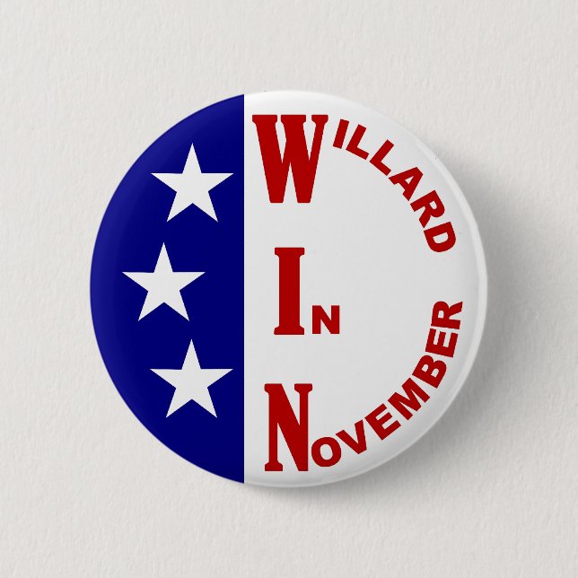 Willard In November with stars 2 Inch Round Button (Front)