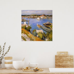 Willard Metcalf, Gloucester Harbour Sun, Poster