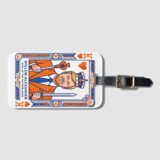 Willem-Alexander Speelkaart - Hartenkoning Konings Luggage Tag