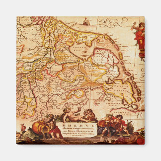 Willem Janszoon Blaeu Antique German Map Magnet