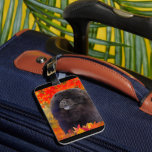WILLEM luggage tag<br><div class="desc">Handsome WILLEM in the autumn leaves</div>