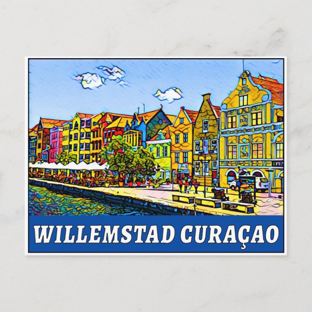Willemstad Curaçao Caribbean Sea  Curacao Postcard (Front)
