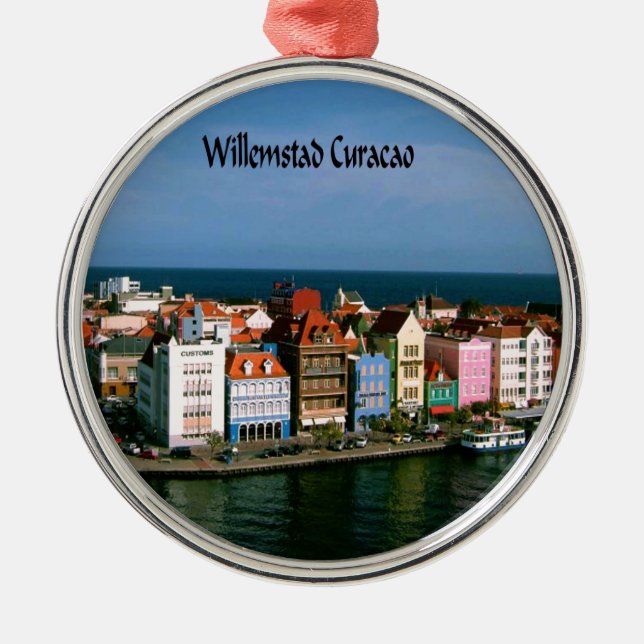 Willemstad Curacao Metal Ornament (Front)