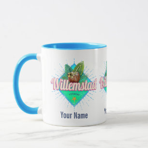 Willemstad Curacao Vacation Vintage Caribbean Mug
