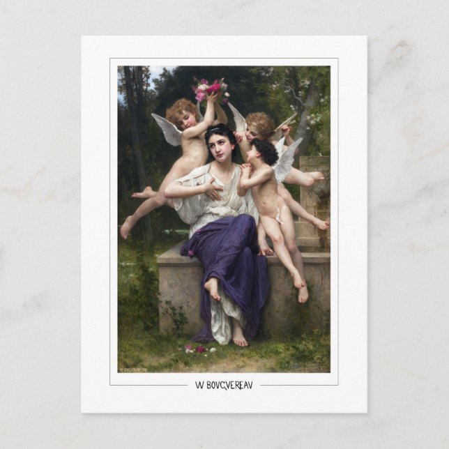 William-Adolphe Bouguereau #155 - Fine Art Postcard (Front)