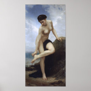 William-Adolphe Bouguereau-After the Bath Poster