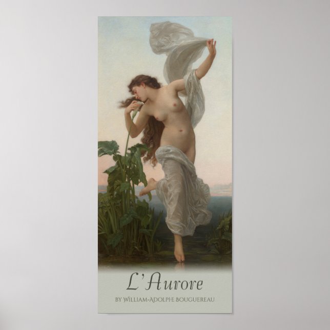 William-Adolphe Bouguereau Dawn L'aurore Cardstock Poster (Front)
