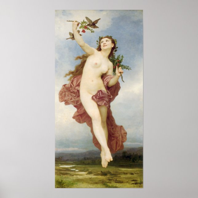 William-Adolphe Bouguereau-Day Poster (Front)