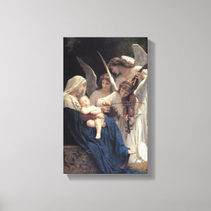William-Adolphe Bouguereau - Song of the Angels Canvas Print