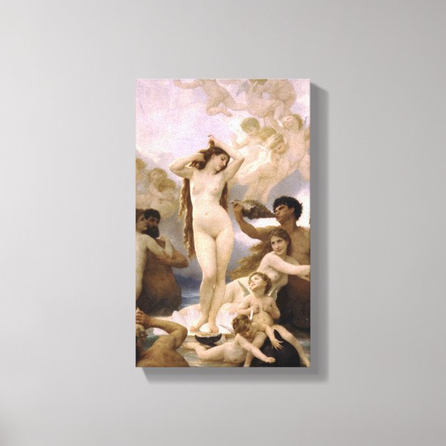 William-Adolphe Bouguereau - The Birth of Venus Canvas Print (Front)