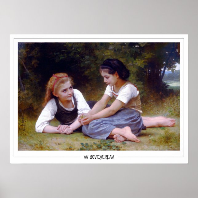 William-Adolphe Bouguereau Zedign Art Poster #157 (Front)