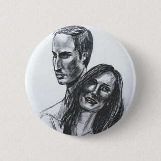 William and Catherine badge 2 Inch Round Button