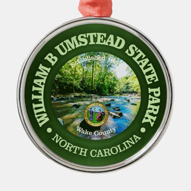 William B Umstead SP Metal Ornament (Front)
