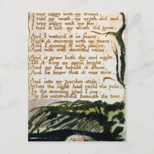 William Blake   A Poison Tree Postcard