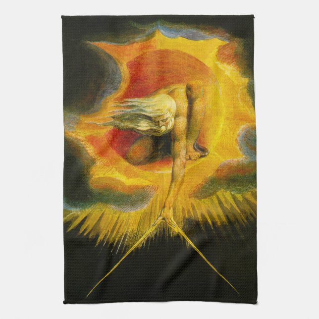 William Blake antique de la serviette de cuisine (Vertical)