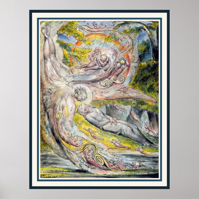 William Blake Art: Milton's Mysterious Dream Poster (Front)