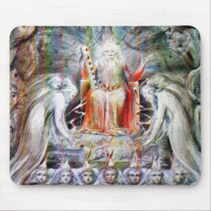 William Blake: Before the Divine Throne Mouse Pad