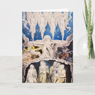 William Blake Card: Before the Divine Throne Holiday Card