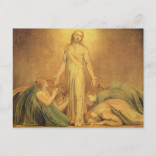 William Blake   Christ Appearing to the Apostles a Postcard