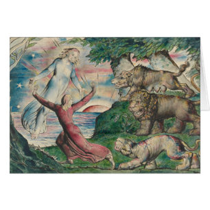 William Blake -Dante Running from the three Beasts