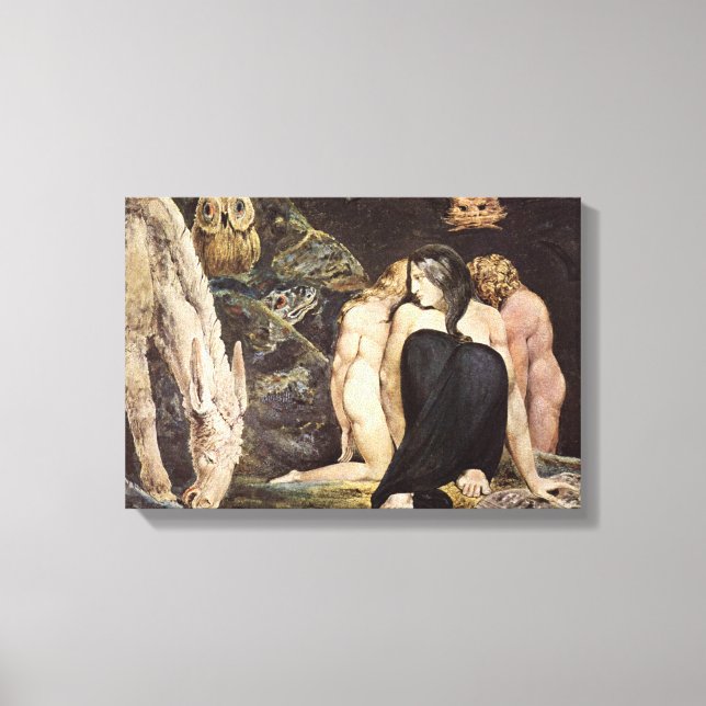William Blake Hecate Canvas Print (Front)