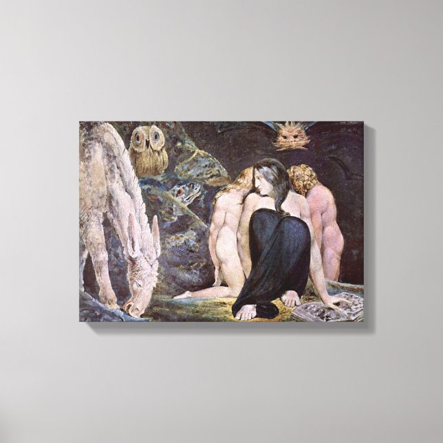 William Blake - Hecate; Night of Enitharmon's Joy Canvas Print (Front)