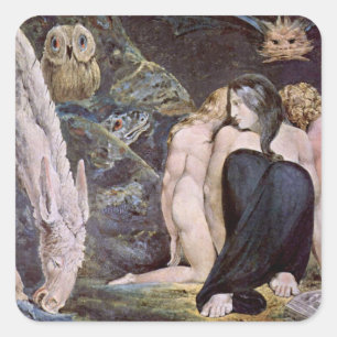 William Blake - Hecate - Night of Enitharmon's Joy Square Sticker